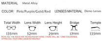 Carica l&#39;immagine nel visualizzatore di Gallery, Metel Alloy  Eyeglasses Half Rim Optical Frame Prescription Women Spectacle Reading Myopia Flower Eye Glasses Purple Blue  52223