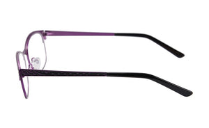 Occhiali da vista di marca di moda Montature metalliche da donna mezzo bordo placcato montature per occhiali da vista oculos de grau femininos SR8003