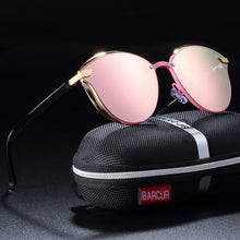 Load image into Gallery viewer, BARCUR Fashion Polarized Women Sunglasses Round Sun Glass Ladies Lunette De Soleil Femme