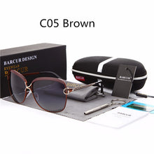 Load image into Gallery viewer, Polarized Ladies Sunglasses Women Gradient Lens Round Sun Glasses Square Luxury Brand Oculos Lunette De Soleil Femme