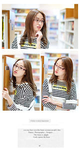 2022 Optical female eye glasses frame women full Metal eyeglasses frames Myopia Prescription Computer glasses Spectacles eyewear