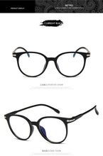 Load image into Gallery viewer, Women Glasses Frame Men Anti Blue Light Eyeglasses Frame Vintage Round Clear Lens Glasses Optical Spectacle Frame