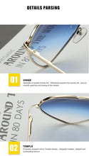 Load image into Gallery viewer, Ladies Heart Shaped Sunglasses metal Women Brand Designer Fashion Rimless LOVE Clear Ocean Lenses Sun Glasses Oculos UV400