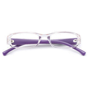 Gmei Optical Transparent Rectangular Full Rim Plastic Kid's Glasses Frames For Myopia Presbyopia Prescription Eyeglasses H8001