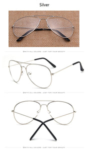 Hot Classic Clear Glasses Gold Frame Vintage Sunglass Women Men Optical Aviation Eyeglasses Transparent Clear Oculos De Grau