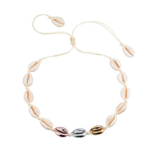 Load image into Gallery viewer, New Boho Shells Neckalce Women Summer Beach Conch Shell Choker Black White Rope Collar Chain Natural Seashell Necklaces Jewelry