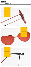Carica l'immagine nel visualizzatore di Gallery, Heart Shaped Sunglasses metal Women Brand Designer Fashion  LOVE Clear Ocean Lenses Sun Glasses Oculos UV400