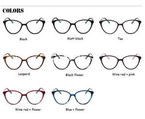 Black  Spectacle frame cat eye Glasses frame clear lens Women brand Eyewear optical frames myopia transparentTemples for glasses