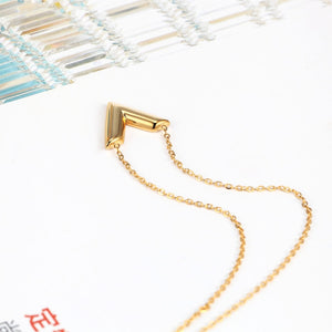 Classic Design Famous Brand V Letter Pendant Necklace For Woman Titanium Steel Woman Necklace Luxury Jewelry Female Top Quality