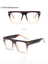 Load image into Gallery viewer, Acetate Square Glasses Frame Men Retro Metal Optical Eyewear Women Eyeglasses Frame Clear UV400 Brand Designer oculos