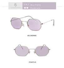 Load image into Gallery viewer, Hexagon Yellow Sunglasses Women Retro Brand Designer Classic Sun Glasses For womenLuxury Ladies Sunglasses Mirror Female Oculos