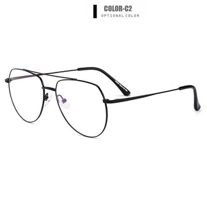 Gmei Optical Designer Pilot Retro Full Rim Titanium Alloy Men Glasses Frame For Myopia Reading Prescription Eyeglasses M18024