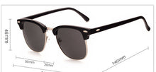Load image into Gallery viewer, RBRARE Semi-Rimless Brand Designer Sunglasses Women/Men Polarized UV400 Classic Oculos De Sol Gafas Retro Eyeglasses