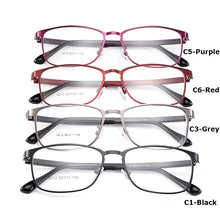 Load image into Gallery viewer, Gmei Optical Women Titanium Alloy Eyeglasses Frames for Eyewear Flexible Temples Legs IP Electroplating Alloy Spectacles Y0212