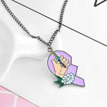 Load image into Gallery viewer, New 2pcs/Set Splice Best Friends Forever Couple Necklace Best Buds Lighter and Cigarettes Broken Heart Shape Pendant Necklace