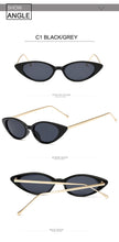 Carica l&#39;immagine nel visualizzatore di Gallery, Occhiali da sole Cat Eye da donna Occhiali da sole da donna di marca Designer Fashion Occhiali da sole con montatura piccola per tendenza femminile Glasees UV400 O5 