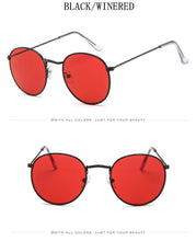 Load image into Gallery viewer, 2022 Retro Round Sunglasses Women Brand Designer Sun Glasses For Women Alloy Mirror Sunglasses female oculos de sol