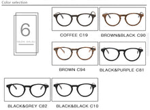 Load image into Gallery viewer, Vintage Clear Glasses Cat Eye Wooden Glasses Frame Men Women Transparent Lens Glasses Wood Optical Eyewear frames