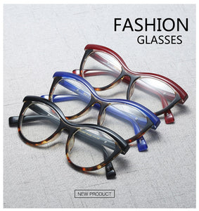 Women Metal Legs Designer Optical Eyeglasses Prescription Acetate Rim Spectacles for Women Eyewear Glasses Frame Fashion Styles