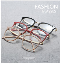 Load image into Gallery viewer, Vintage Optical Eyeglasses Women Frame Oval Metal Unisex Spectacles Female Eye Glasses oculos de Eyewear Prescription Glasses