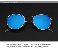 Carica l'immagine nel visualizzatore di Gallery, New Classic Round Sunglasses Women/Men Small Vintage Retro Sun Glasses Female Ladies Driving Metal Eyewear Oculos De Sol