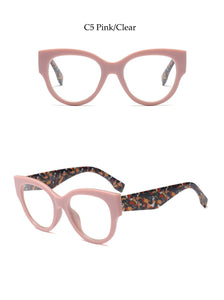 Female Cat Eye Glasses Spectacle Frame Women Eyeglasses Computer Myopia Vintage Ladies Eyewear Clear Lens Glasses