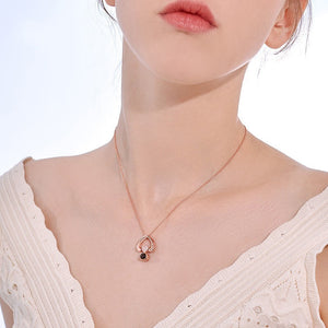 New Rose Gold 100 Languages I Love You Projection Pendant Necklace Romantic Love Memory Wedding Necklace