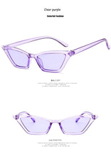 Load image into Gallery viewer, New  Cat Eye Sunglasses Women Small Vintage Brand Designer Sun Glasses Retro Yellow ladies Sunglass  Eyewear Female Shades