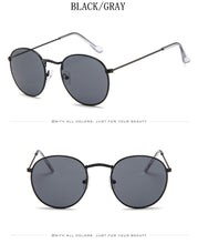 Load image into Gallery viewer, 2022 Retro Round Sunglasses Women Brand Designer Sun Glasses For Women Alloy Mirror Sunglasses female oculos de sol