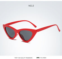 Load image into Gallery viewer, 2022 Cat Eye Fashion Sunglasses Plastic Women Vintage Small Sun Glasses Mirror Sunglasses Female UV400