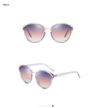 Load image into Gallery viewer, AEVOGUE Polarized Sunglasses Women Cat Eye Luxury Oversized Transparent Frame Gradient lens Sun Glasses Female UV400 AE0634