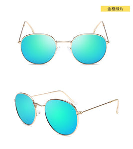 Luxury Sunglasses Women/Men Brand Designer Glasses Lady Oval Sun Glasses Small Metal Frame  Oculos De Sol Gafas