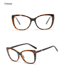 Load image into Gallery viewer, Ralferty  Luxury Eye Glasses Women Cat Eye Frame Eyeglasses TR90 Clear Lens With Spring Leg Optic Spectacle Eyewear F93331