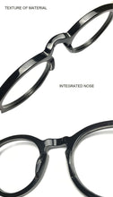 Load image into Gallery viewer, Smalj Round Handmade Acetate Frame Women eyeglasses Men Goggles Optical Spectacle Demi Myopia Optical Spectacle Myopia