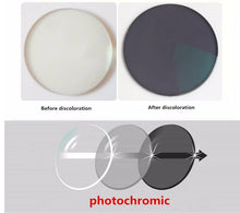 Load image into Gallery viewer, 0 -0.50 -0.75 -175 -5.5 -6 Metal frame Photochromic Sunglasses Chameleon Lens Myopia Glasses Women Short-sighted Eyeglasses