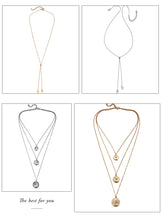 Load image into Gallery viewer, 17KM Multilayer Crystal Moon Necklaces &amp; Pendants For Women Vintage Charm Gold Choker Necklace 2020 Bohemian Jewelry Wholesale