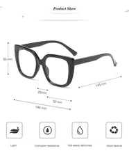 Load image into Gallery viewer, mimiyou Leopard Acetate Square Glasses Frame Women Retro Optical Eyewear Men Eyeglasses Frame Clear UV400 Brand Designer oculos