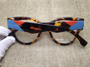Female Cat Eye Glasses Spectacle Frame Women Eyeglasses Computer Myopia Vintage Ladies Eyewear Clear Lens Glasses
