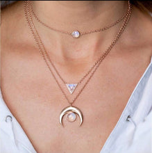 Load image into Gallery viewer, 26 Styles Bohemian Multi layer Pendant Necklaces For Women Fashion Golden Geometric Charm Chains Necklace Jewelry
