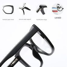 Load image into Gallery viewer, mimiyou Leopard Acetate Square Glasses Frame Women Retro Optical Eyewear Men Eyeglasses Frame Clear UV400 Brand Designer oculos