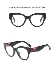 Female Cat Eye Glasses Spectacle Frame Women Eyeglasses Computer Myopia Vintage Ladies Eyewear Clear Lens Glasses