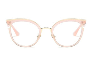 Women Cat Eye Glasses Frames Optical EyeGlasses Fashion Metal Frame Prescription Eyewear Computer Glasses
