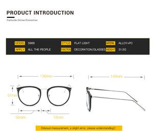 Retro Women Eyeglasses Cat Eye Metal Full Glasses Frame Optical Spectacles Round Vintage Eye Glasses