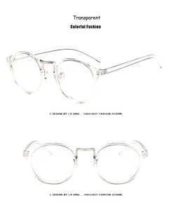 Transparent round glasses clear frame Women Spectacle myopia glasses  Men EyeGlasses Frame nerd optical frames clear