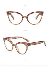 Carica l&#39;immagine nel visualizzatore di Gallery, Cat Eye Spectacle Frame Women Eyeglasses Computer Prescription Optical For Female Vintage Eyewear Clear Lens Glasses Frame RS464