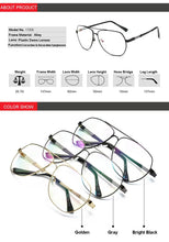 Load image into Gallery viewer, Gmei Optical Retro Metal Alloy Sunglasses Optical Glasses Frame For Men And Women Myopia Spectacles Oculos De Grau A17006
