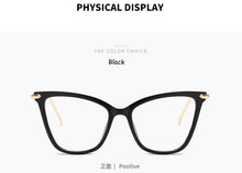 Load image into Gallery viewer, Cat Eye Glasses Clear Frame Women Transparent Myopia Optical Glasses Frame Cat Eyeglasses Frames female Spectacle