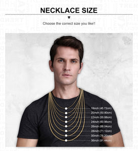 Cross Crucifix Clear Crystal Pendant Necklace for Men Women 585 Rose Gold Prayer Jesus Snail Link Chain Wholesale Jewelry GPM26