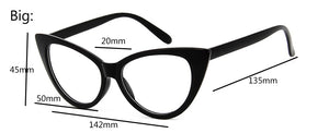 Cat Eye Glasses Frame Women Brand Designer Optical Eyeglasses Ladies Retro Clear Glasses
