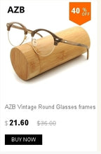 Load image into Gallery viewer, Vintage Clear Glasses Cat Eye Wooden Glasses Frame Men Women Transparent Lens Glasses Wood Optical Eyewear frames